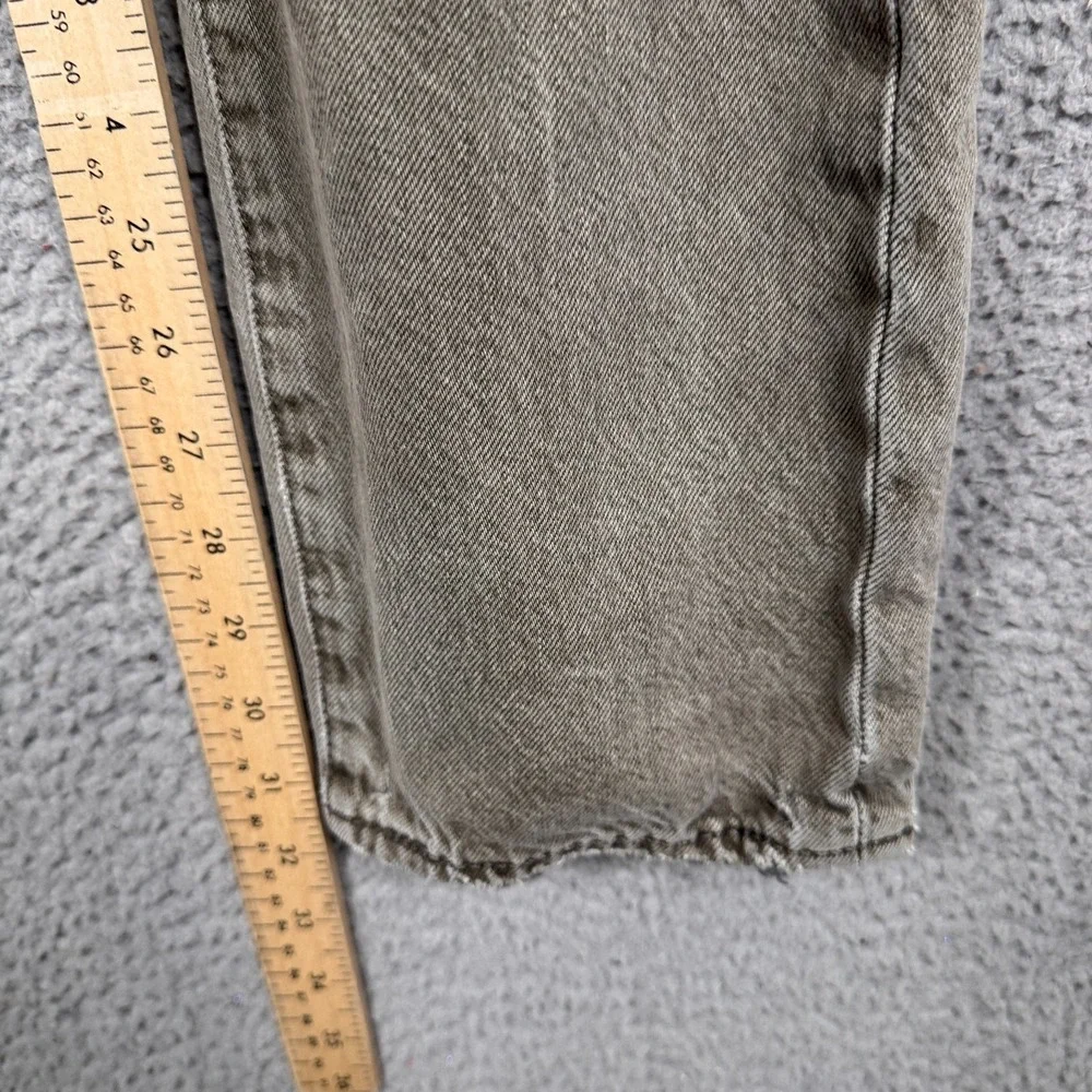 Levis Jeans Mens 32x32 Gray‎ 501 CT Distressed Grunge Punk Goth Indie Denim